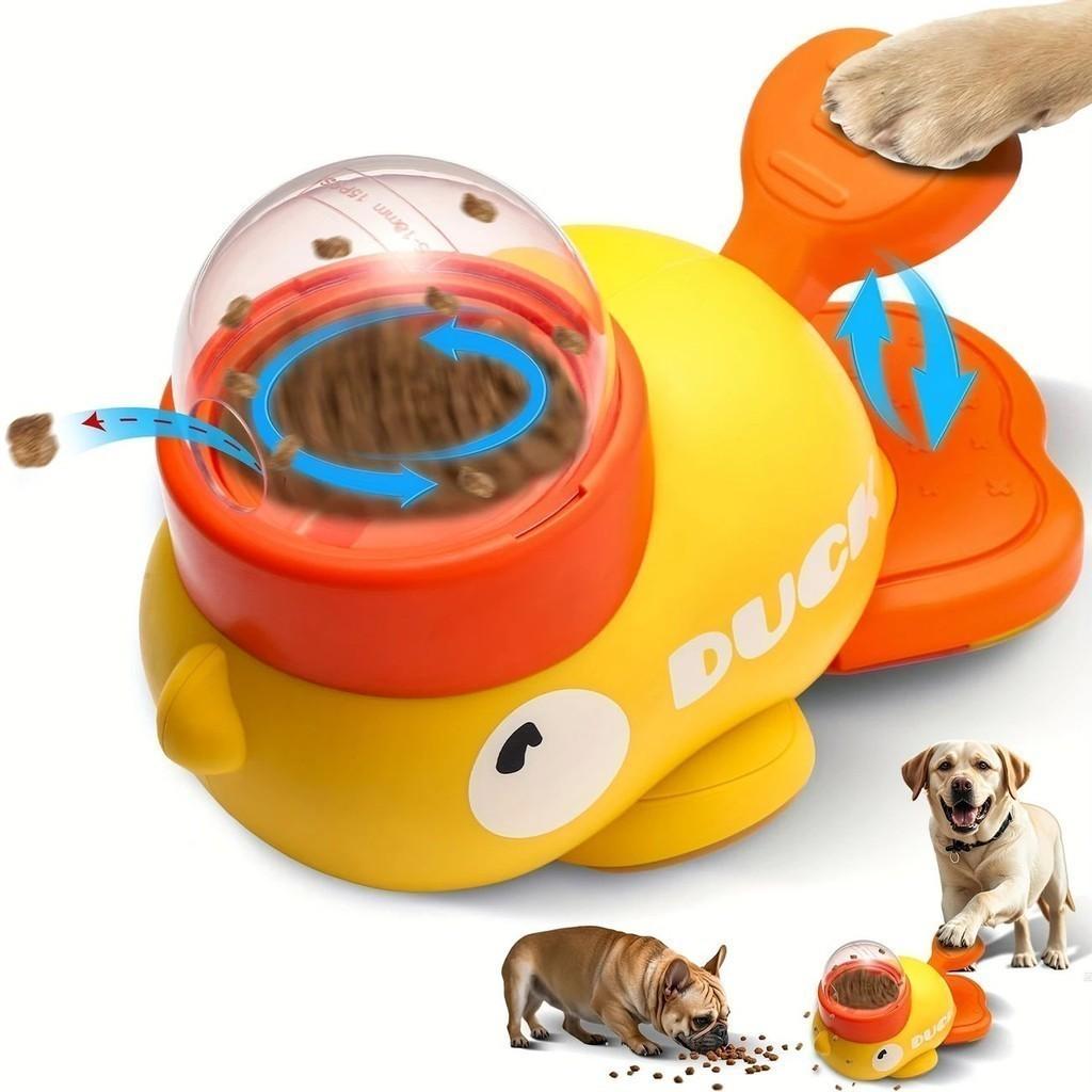 Brinquedo Interativo Pato Dispensador de Ração e Petiscos