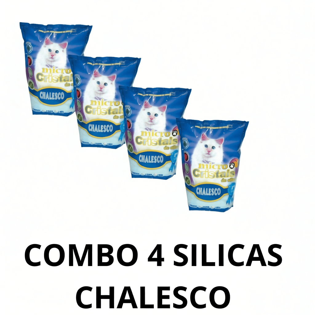 Areia Micro Sílica Chalesco Kit 4 Pacotes de 1,8kg