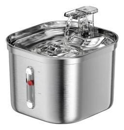 Fonte Bebedouro Inox para Gatos 2,2L Silenciosa