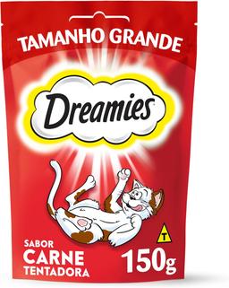Petisco Dreamies Carne Gatos Adultos | Carne Tentadora, 150G