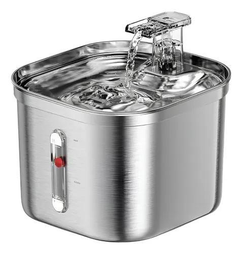 Fonte Bebedouro Inox para Gatos 2,2L Silenciosa