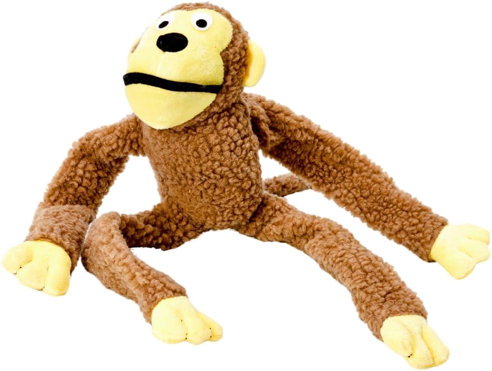 Brinquedo Chalesco Macaco | Pelúcia Interativa, para Cães, para Brincadeiras e Convivência Familiar