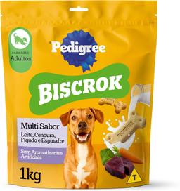 Biscoito Pedigree Biscrok para Cães Adultos, 1 kg | Multi