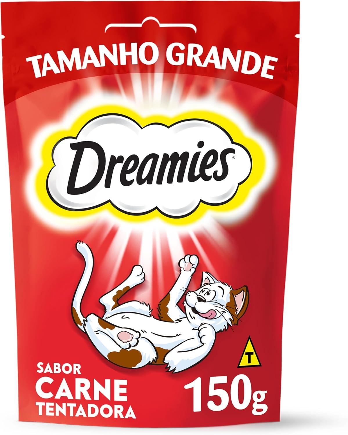 Petisco Dreamies Carne Gatos Adultos | Carne Tentadora, 150G