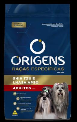 Origens Ração Seca Para Cães Adultos Raças Específicas ShihTzu/Lhasa Sabor Frango 3Kg
